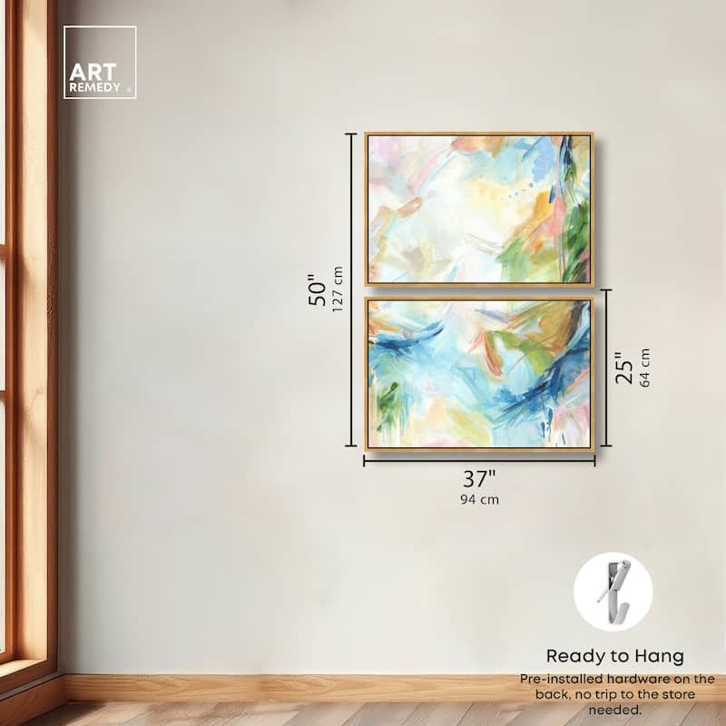 In the Beginning Canvas Set of 2 by Art Remedy