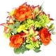 preview thumbnail 23 of 43, 24-stem Faux Tiger Lily and Peony Mixed Bouquet GPB4307-YW/OR/BT/KW