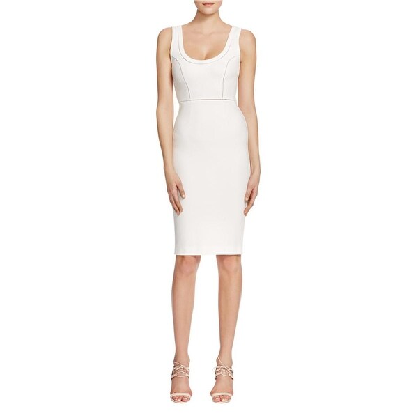 French Connection Womens Lula Casual Dress Ponte Illusion Trim