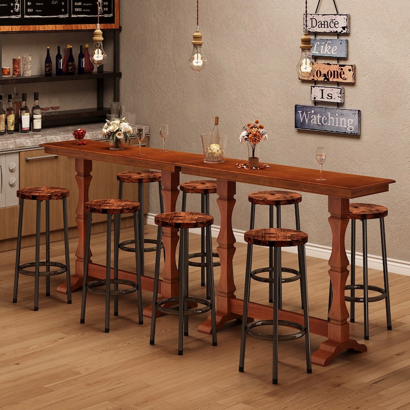 Solid Wood Bar Height Table