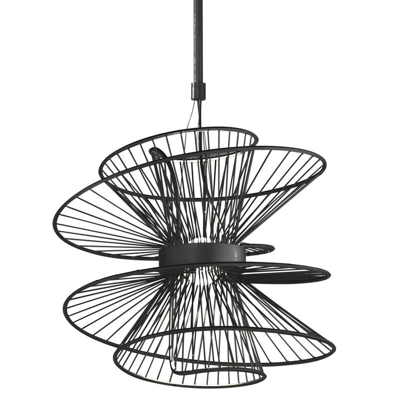 Maxim Zeta 20" Wide LED Pendant - Black
