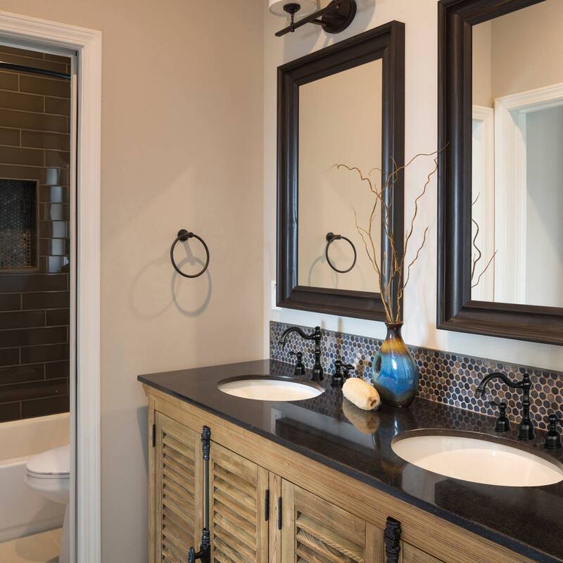 Widespread Two-handle Copper Bathroom Faucet