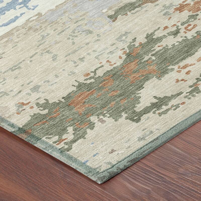 Machine Washable Indoor/ Outdoor Modern Buena Chantille Rug