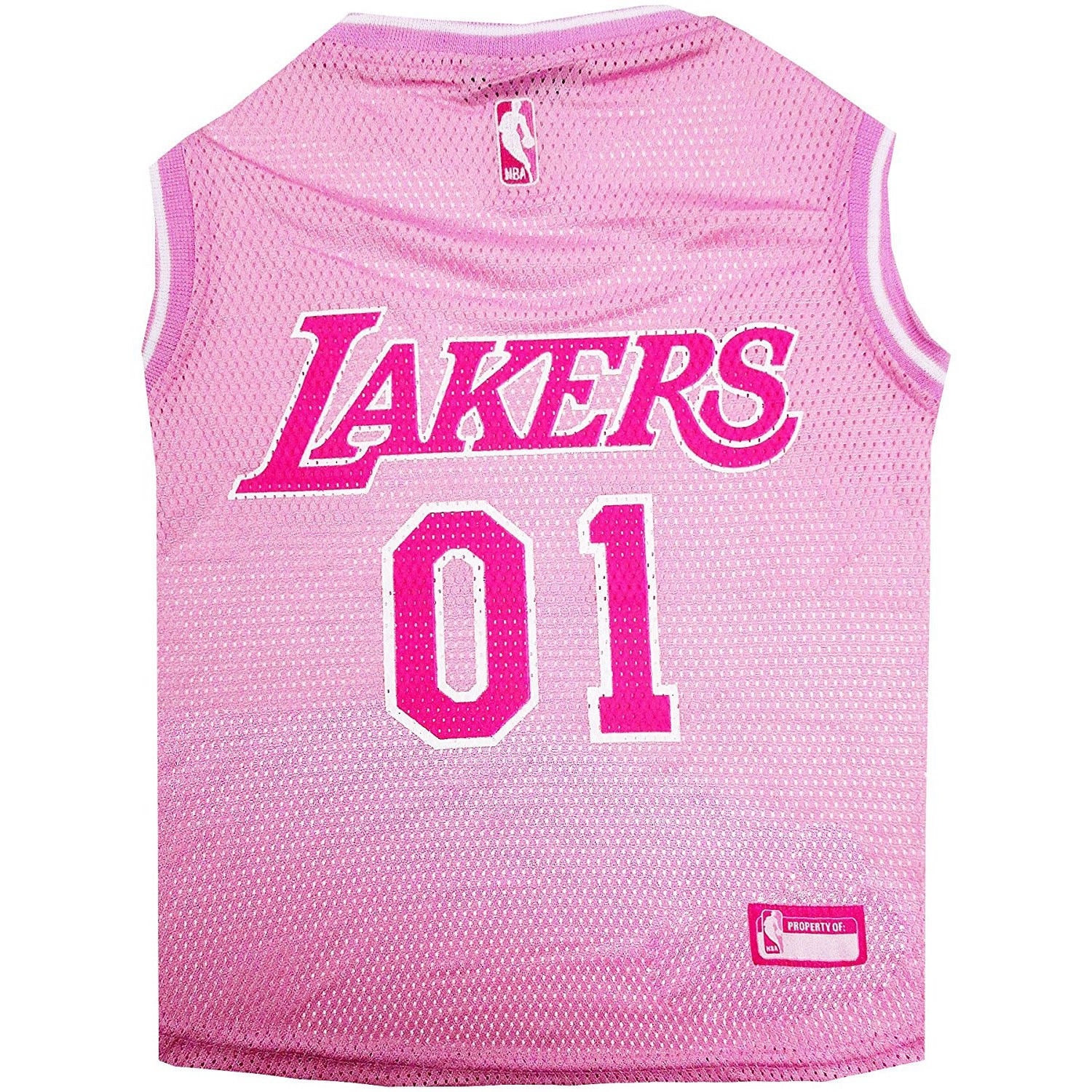 Shop Pets First Nba Pink Mesh Basketball Jersey For Dogs Cats