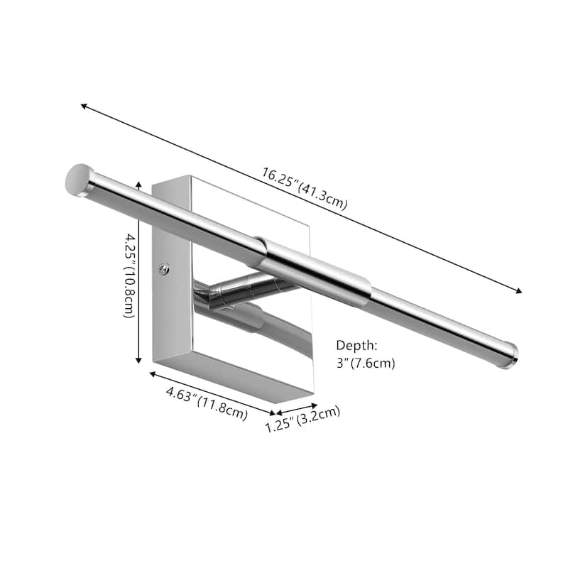 28" Dimmable Integrated LED Metal Wall Sconce, by JONATHAN Y