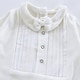 preview thumbnail 4 of 8, White Newborn Homecoming Set with Black, Blue, Gray, or White Ties