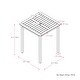 preview thumbnail 3 of 13, CorLiving Miramar Natural Hardwood Outdoor Bar Height Table