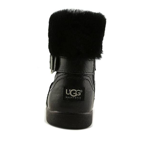 Shop Ugg Australia Gemma Toddler Round Toe Patent Leather Black