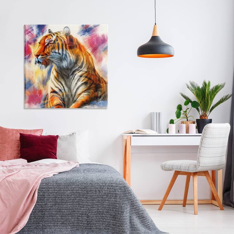 Stupell Fierce & Elegant Tiger Canvas Wall Art Design By Kim Allen