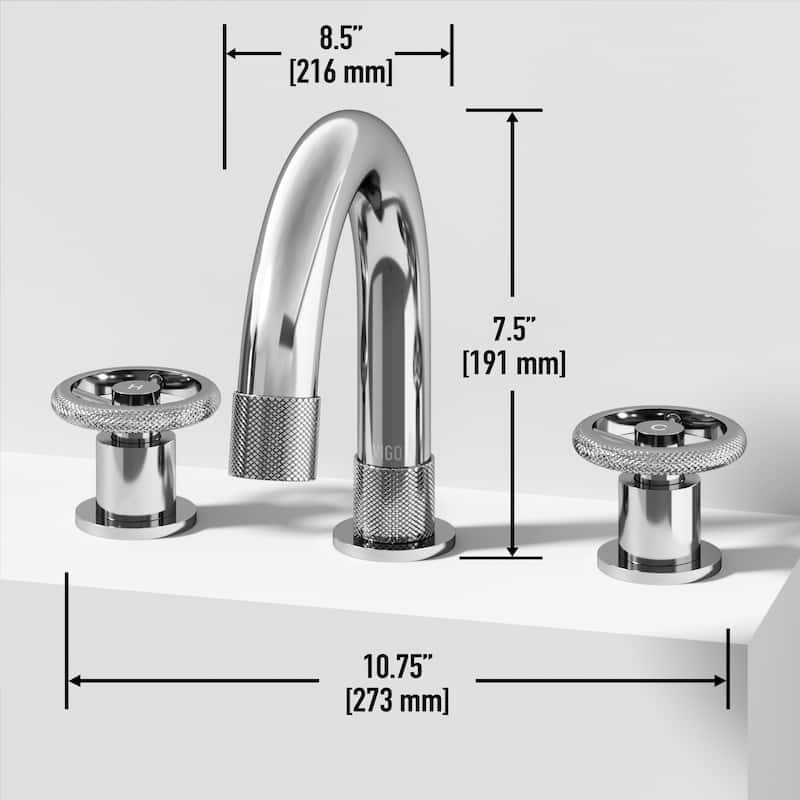 VIGO Wythe 8" H 2-Handle Widespread Bathroom Faucet