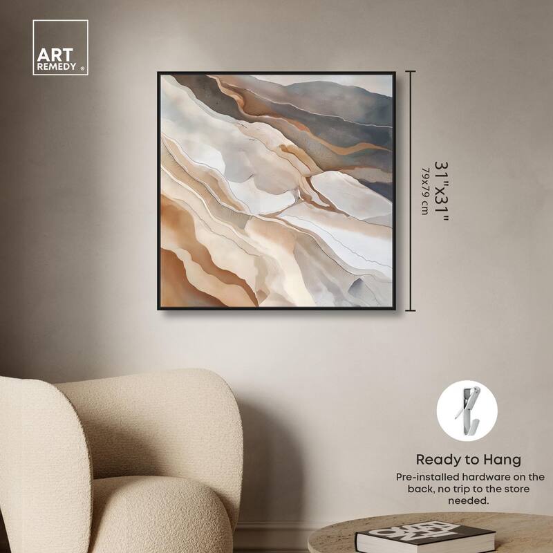 Earthen Flow Canvas by Art Remedy