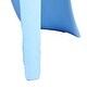 preview thumbnail 5 of 4, Fyna 16 Inch Kids Chair with Curved Back, Set of 4, Elephant Trunk Design, Blue