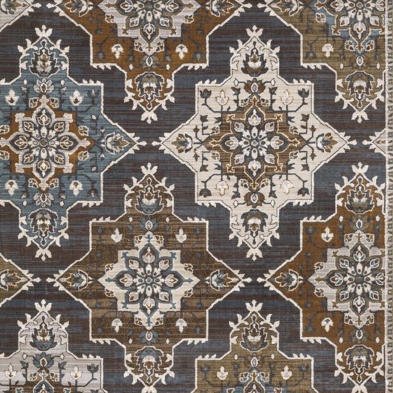 HomeRootsMedallion Traditional Rectangle Area Rug