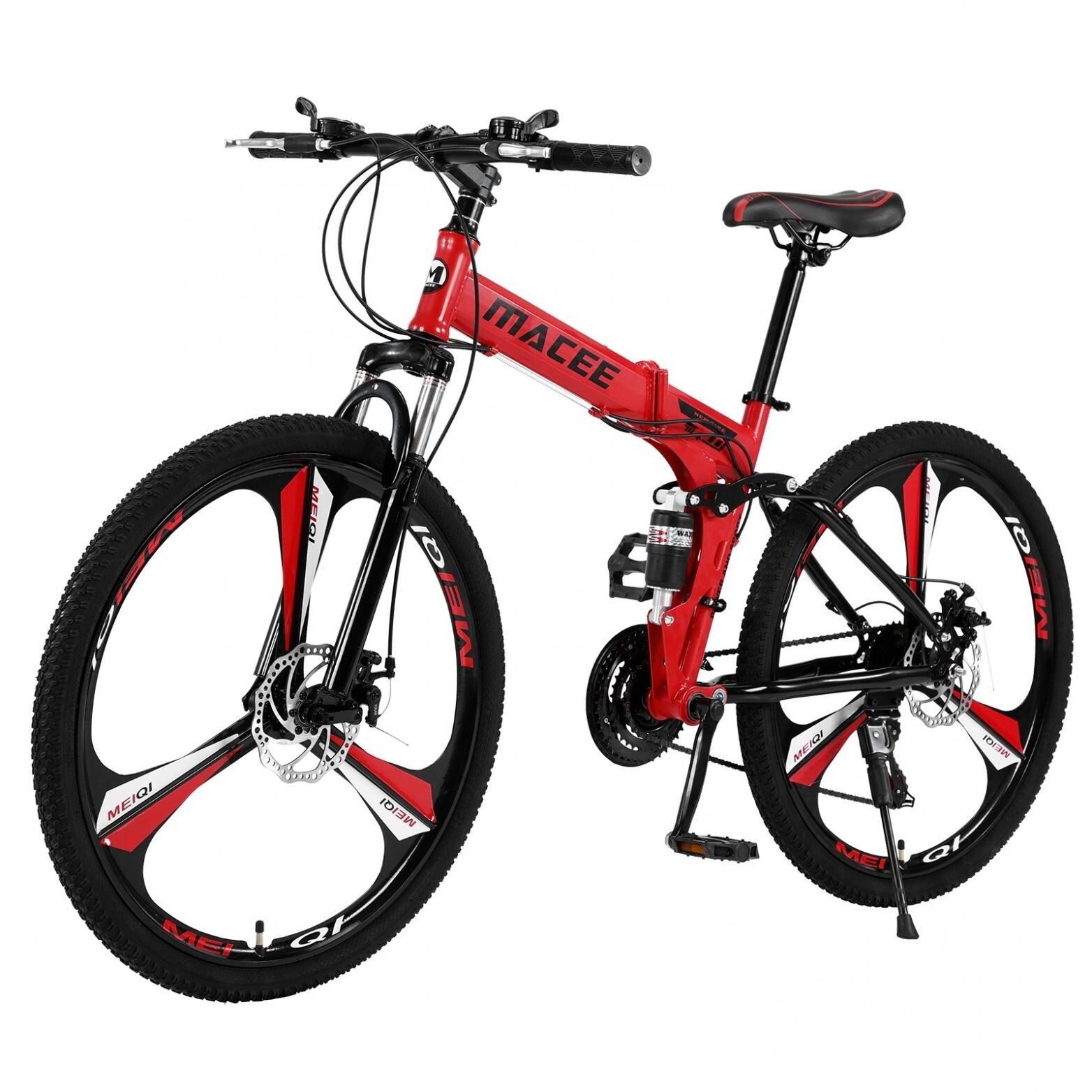 26in folding mountain bike shimano 21 deals speed bicycle full suspension mtb bikes