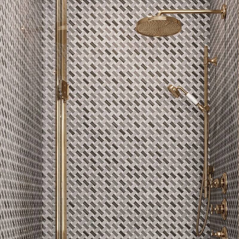 Apollo tile 11 x 11 Desert Hills, Wooden and Athens Grey, Eastern White Marble Tile (4.2 sq ft/case) - 5 Pack