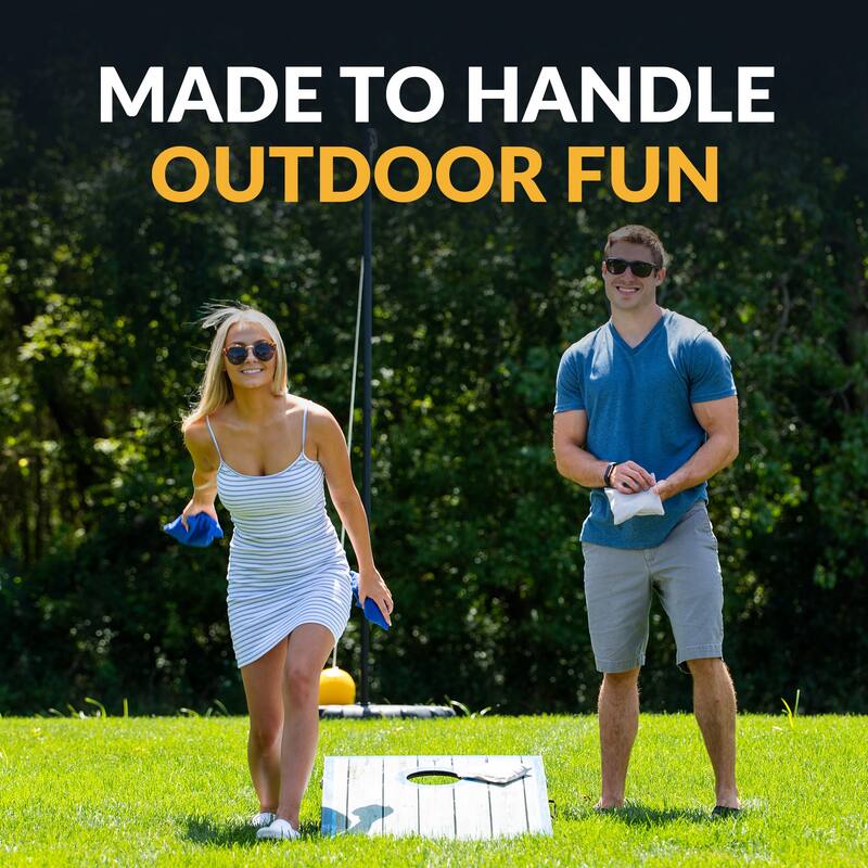 Hathaway Atlantic Cornhole Bean Bag Toss Game Set with LED Lights