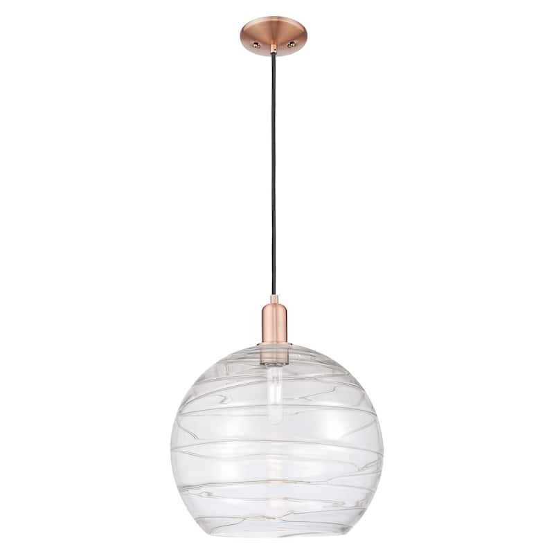 Innovations Lighting Endless Possibilities Arcadia - Athens - 1 Light 14" Cord Hung Mini Pendant - Antique Copper/Seedy