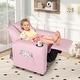 preview thumbnail 24 of 34, PU Leather Kids Recliner Chair with Cup Holder and Pocket - 23.5" x 23.5" x 28"