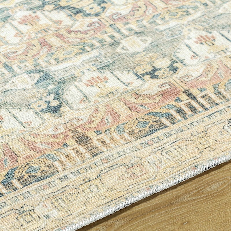 Livabliss Amelie Washable Traditional Area Rug