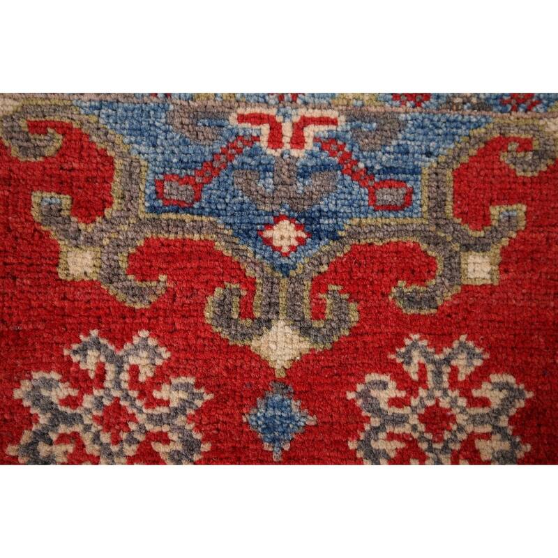 Red Kazak Accent Rug Handmade Wool Carpet - 2'2" x 3'0"