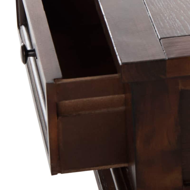 SAFAVIEH Manelin Sepia Traditional Rectangle Coffee Table - 54" x 23.6" x 19.3"