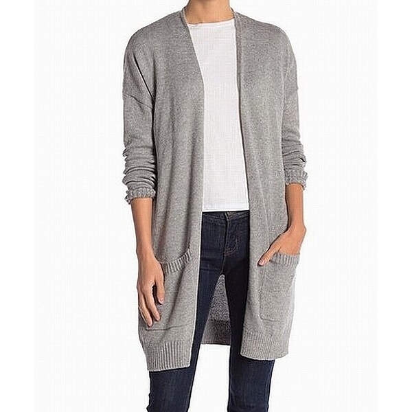heather gray cardigan