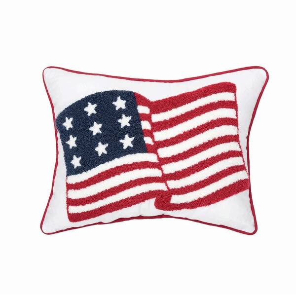 slide 2 of 4, American Flag Small Accent Pillow, 12" x 16"