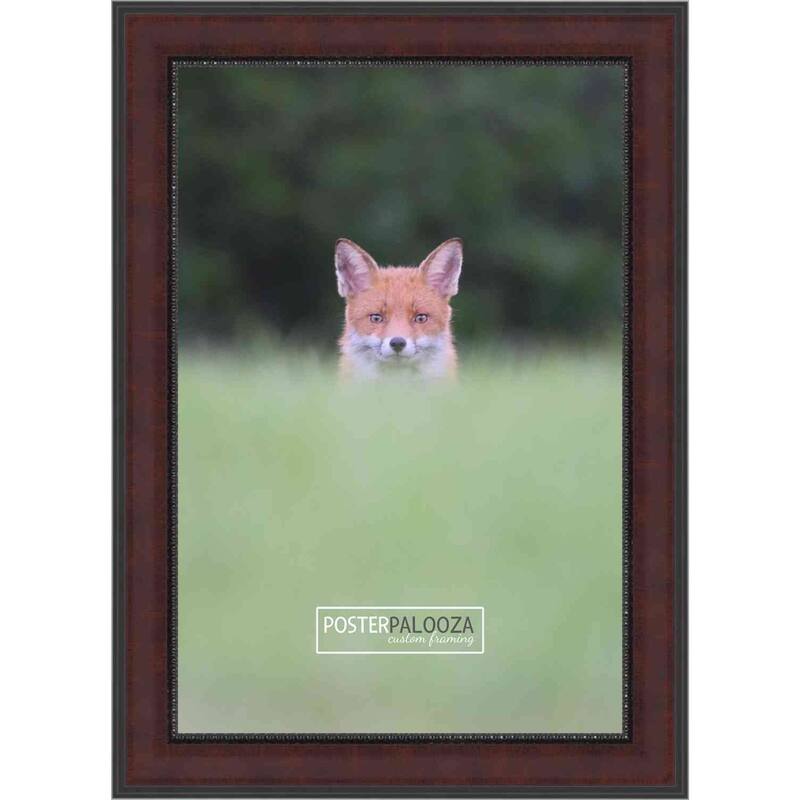 30x40 Traditional Mahogany Wood Picture Frame Complete with Frame
