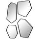 preview thumbnail 5 of 6, Scandinavian Style Wall Mirrors - 20" - Black - Set of 4