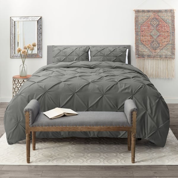 slide 2 of 177, Nestl Pinch Pleat 3-piece Duvet Cover Set