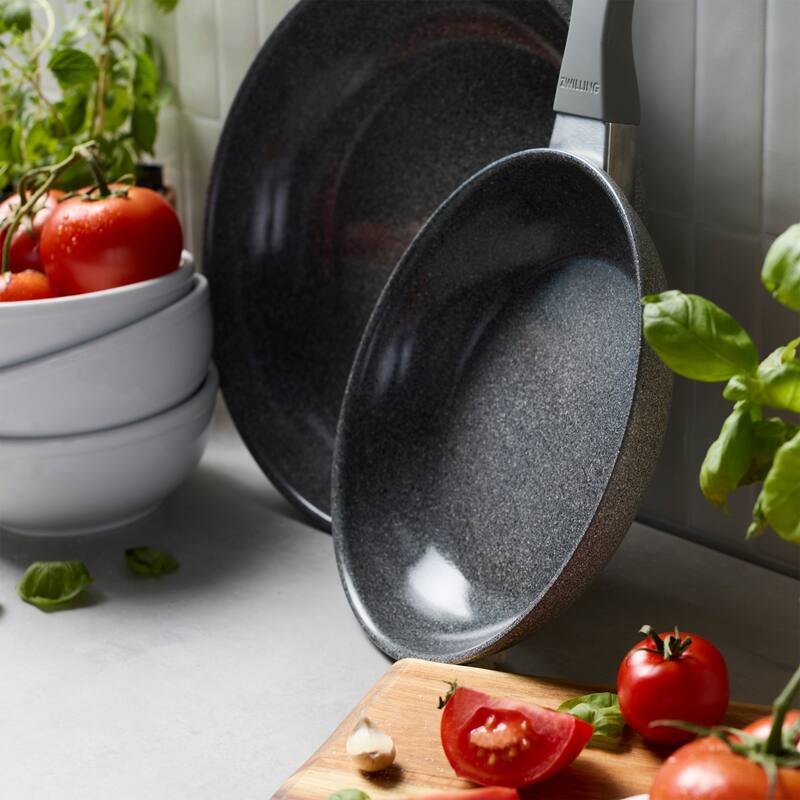 ZWILLING Parma Plus Ceramic 2-pc Aluminum Ceramic Nonstick Fry Pan Set - Grey