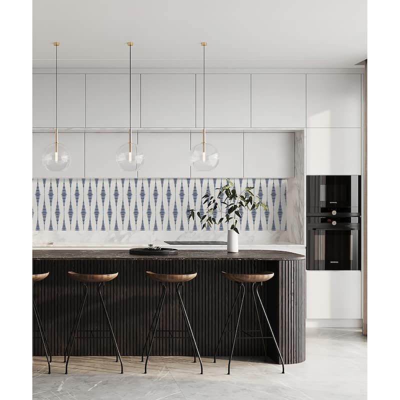 NextWall Striped Ikat Peel and Stick Wallpaper