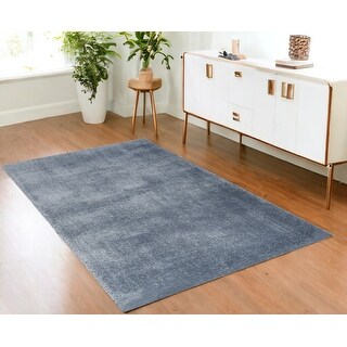 HomeRoots 4' X 6' Blue Shag Area Rug - 72' X '48' X '1.58 - Bed Bath ...