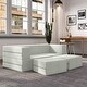 preview thumbnail 91 of 114, Jaxx Zipline Convertible Queen-size Sleeper Loveseat and Ottoman Set