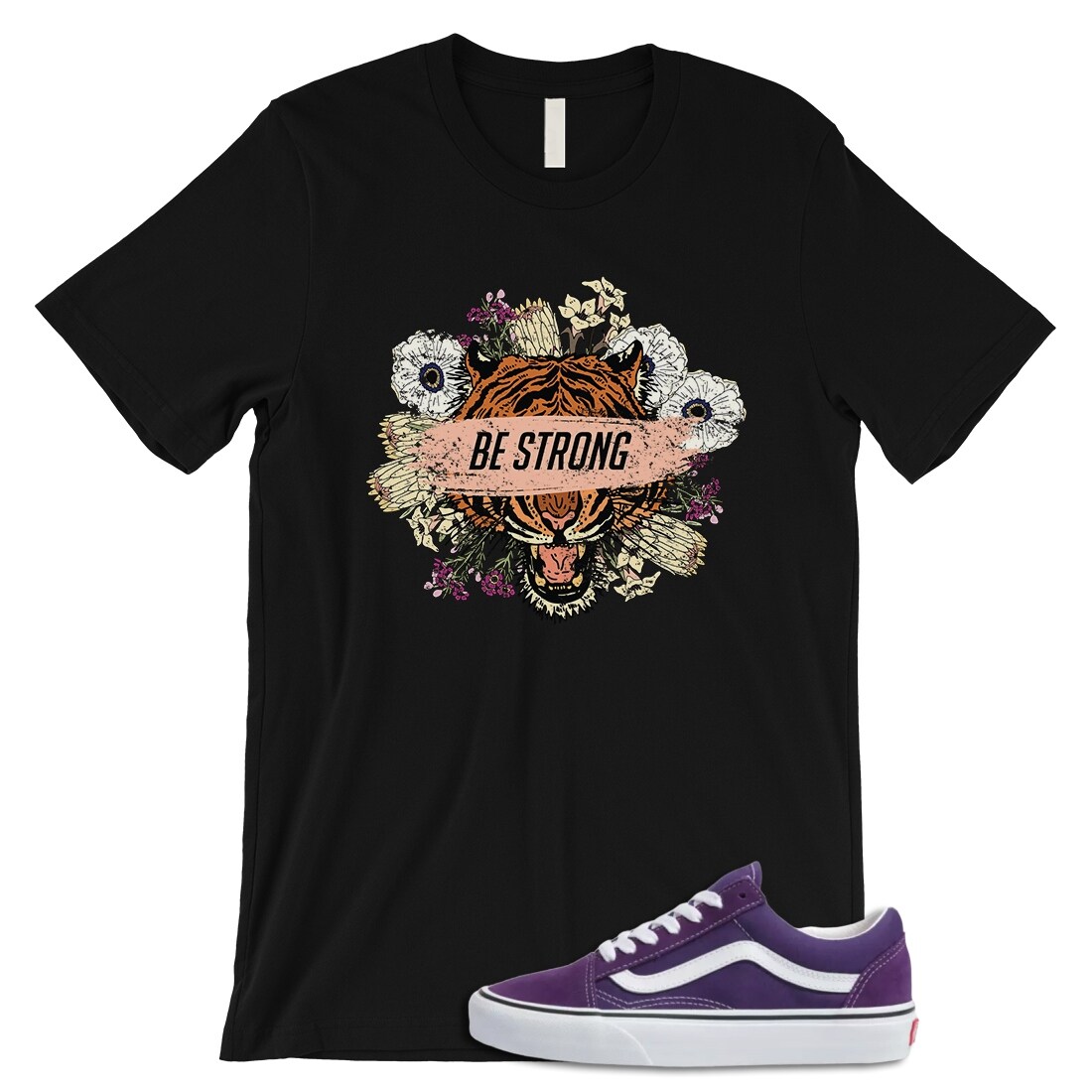 Shop Be Strong Vintage Mens Shirt Urban Streetwear Free Shipping