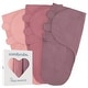 preview thumbnail 15 of 46, Swaddle Blankets for Baby Girl & Boy 3 Pack Sleep Sack Velcro by Comfy Cubs Small - Blush, Mauve, Mulberry