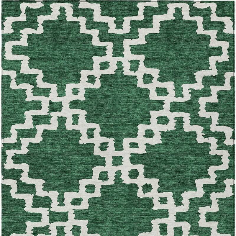 HomeRoots Geometric Transitional Rectangle Outdoor Rug