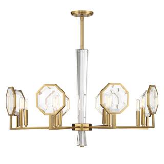 Leighton 8-Light Chandelier in Warm Brass