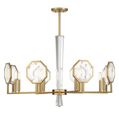 Leighton 8-Light Chandelier in Warm Brass