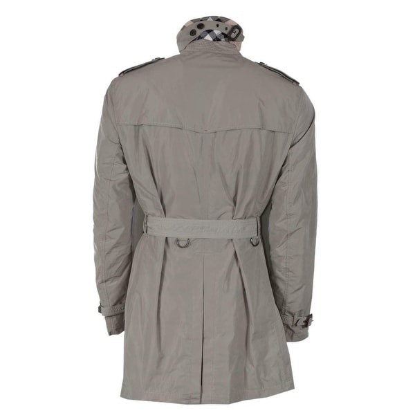Nova Check Rain Trench Coat Jacket 