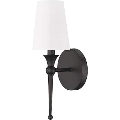 Millennium Lighting 17101 14" Tall Wall Sconce with Linen Shade - ADA