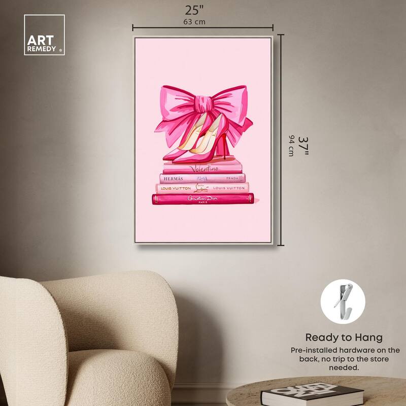 Roseate Runway Reads Canvas by Art Remedy