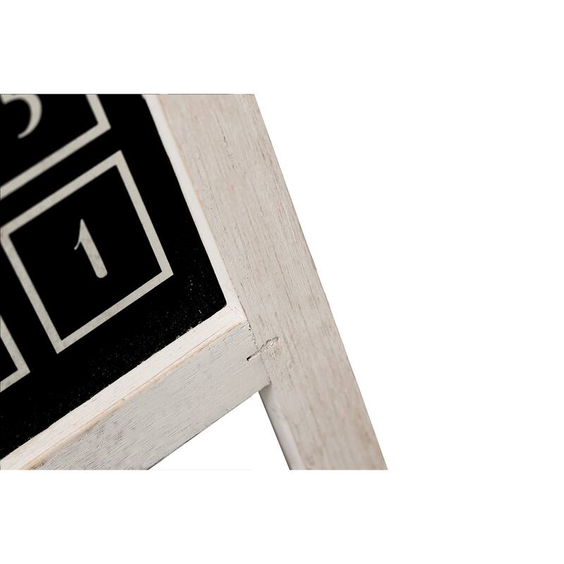 Christmas Countdown Wood Calendar with Easel
