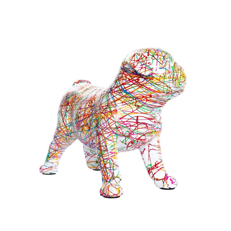 Interior Illusions Plus Expressionist Standing Bulldog - 9" long