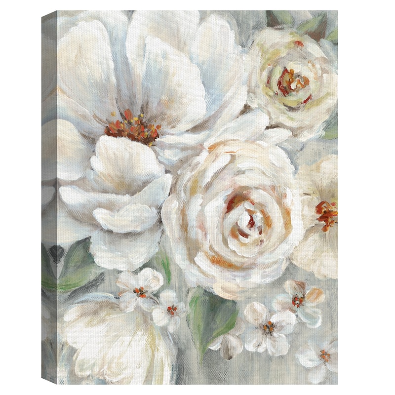 Neutral Blooms Canvas Art Print