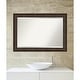 preview thumbnail 30 of 35, Beveled Bathroom Wall Mirror - Ridge Bronze Frame