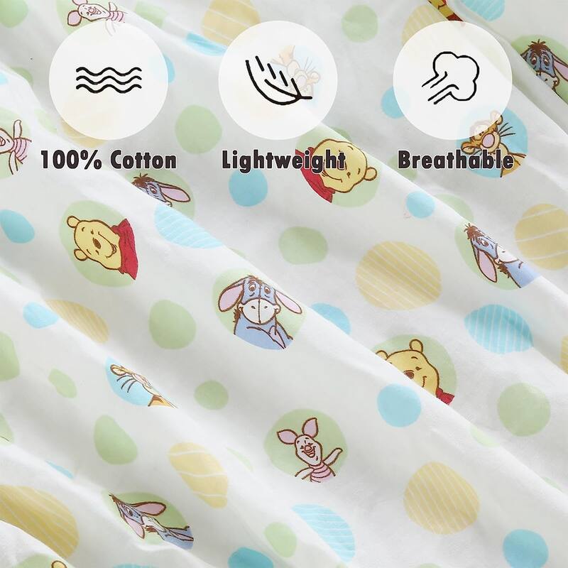 Polka Dot Animal Bear Friends ABC&123 Unisex Multi-color Cotton Toddler/Baby Crib Child Fitted Sheet Set (Pack of 3) - N/A