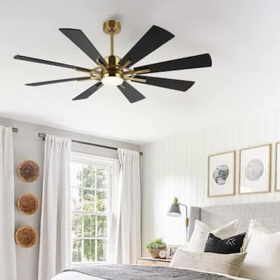 AeroBlade 60" 8-Blade 6-Speed Ceiling Fan with LED Light