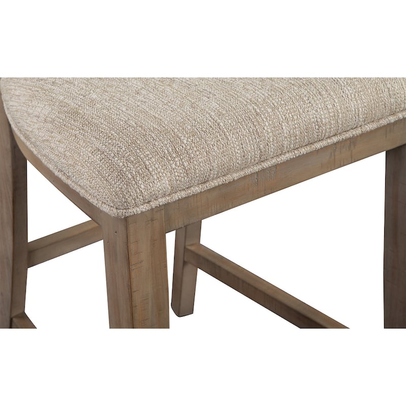 Magnussen Home Paxton Place Dovetail Grey Upholstered Counter Chair Two Pack - 18.25''W x 20.75''D x 40''H