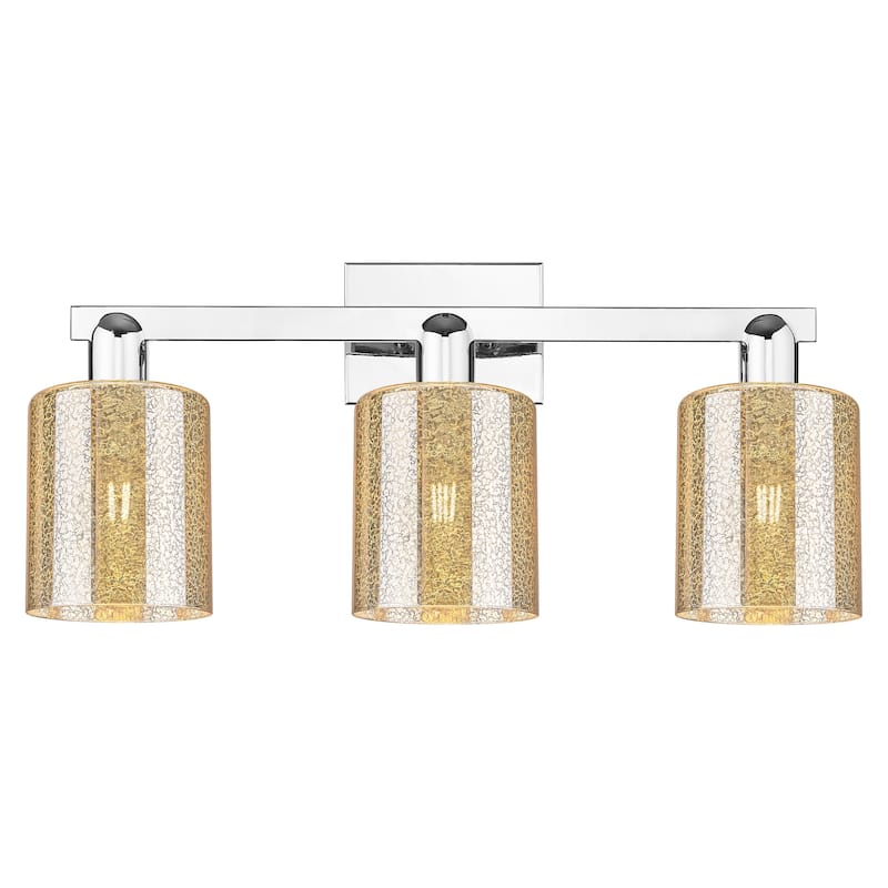 Innovations Lighting 716-3W-11-24 Cobbleskill Vanity Cobbleskill 3 - Polished Chrome / Mercury